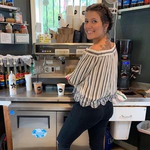 Off the shoulder blouse